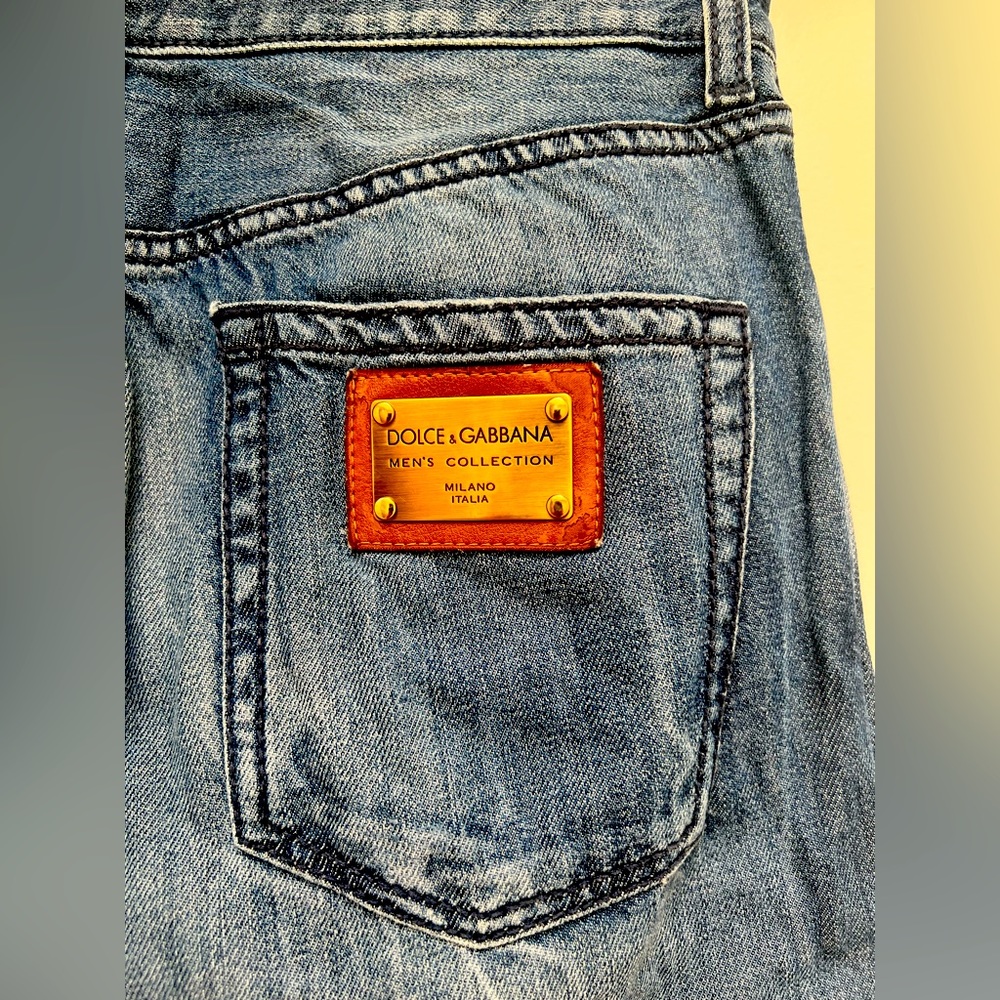 Men's Dolce & Gabbana Denim Pants Blue Jeans Sz 44 G3Tctd/G8B58